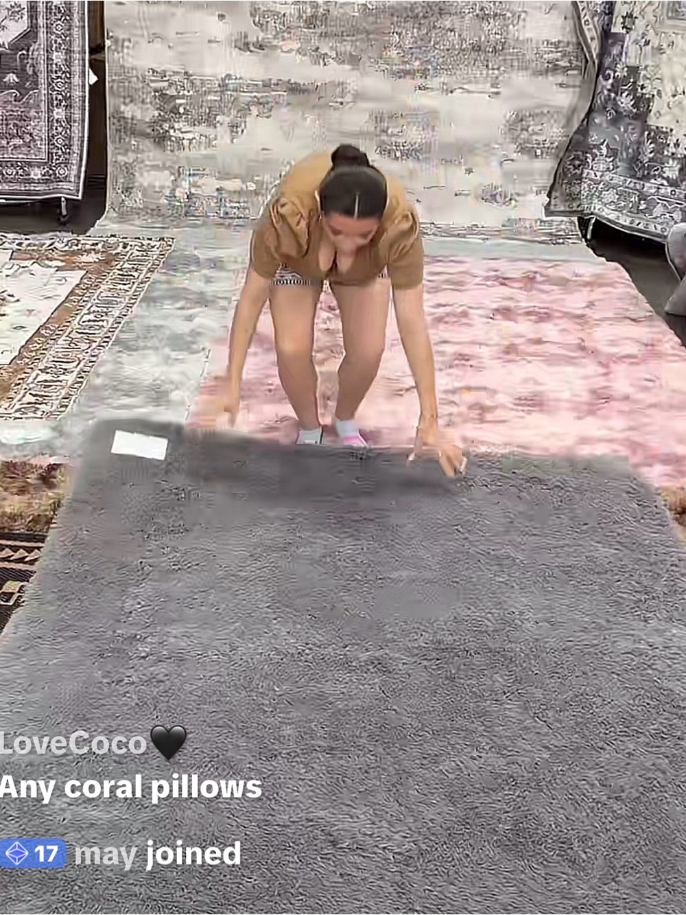 Plush Gray Area Rug - Soft Shag Texture